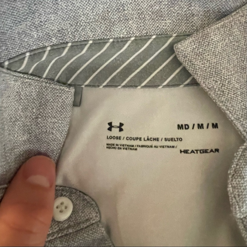 Gray Under Armour Polo